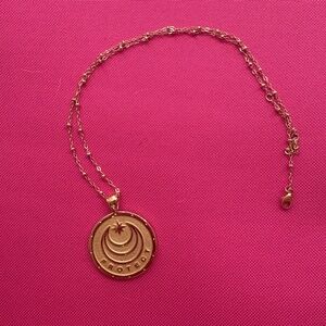 Jane Win PROTECT Gold Coin Necklace